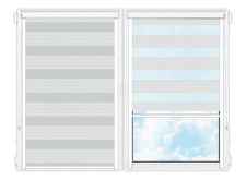 Рулонные кассетные шторы День Ночь Лигурия-2212 цена. Купить в «Мастерская Жалюзи»