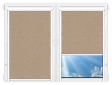 Кассетные рулонные шторы UNI Металлик-кофе цена. Купить в «Мастерская Жалюзи»