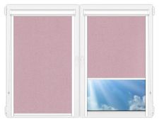 Кассетные рулонные шторы UNI Металлик-темно-розовый цена. Купить в «Мастерская Жалюзи»