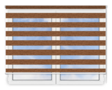 Стандартные рулонные шторы День Ночь Равелло 404 цена. Купить в «Мастерская Жалюзи»