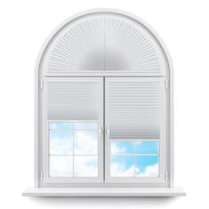 Плиссе арочные (шторы, жалюзи) пальма св кремовый